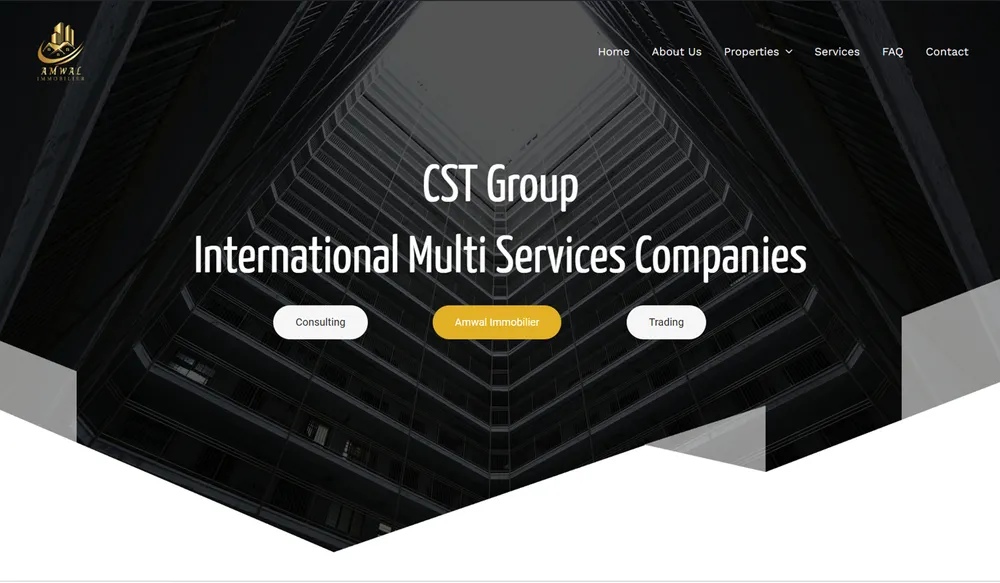 CST Group, site corporate réalisé par Atelier Cadran Aperçu du site corporate CST Group conçu par Atelier Cadran